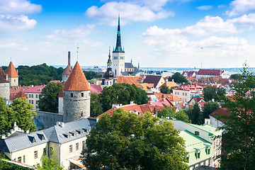 Image showing Roofs of old Tallinn.