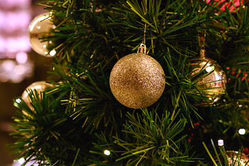 Image showing Toys on the Christmas tree.