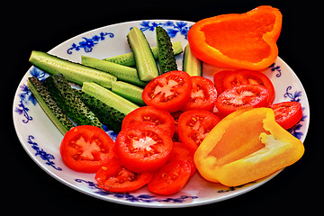 Image showing Dish with vegetables.