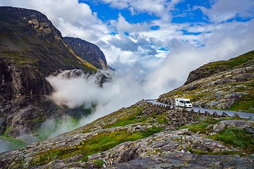 Image showing VR Caravan car travels on the highway.