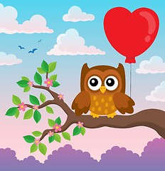 Image showing Valentine owl topic image 7