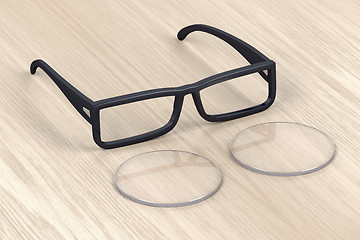 Image showing Eyeglasses frame and lens