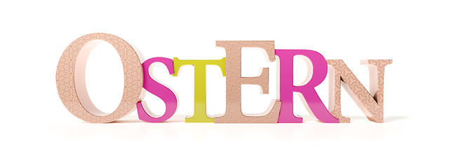 Image showing the word easter in german language