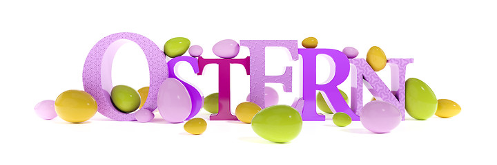 Image showing the word easter in german language