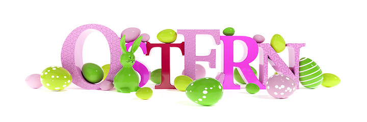 Image showing the word easter in german language