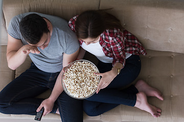 Image showing young handsome couple enjoying free time