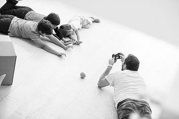 Image showing Photoshooting with kids models