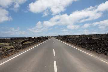 Image showing Nothing wrong with the roads on Lanzarote.