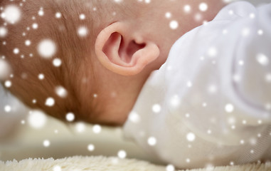 Image showing close up of baby ear