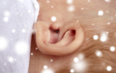 Image showing close up of baby ear