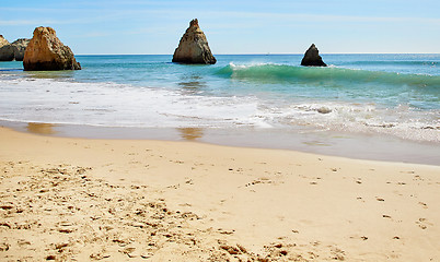 Image showing Portimao beach in Algarve, Portugal