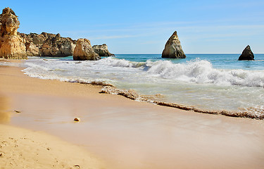 Image showing Portimao beach in Algarve, Portugal