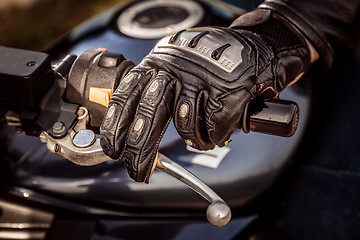 Image showing Motorcycle Racing Gloves