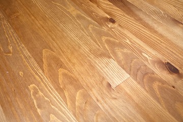 Image showing Wood deck lumber