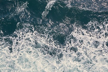 Image showing Sea waves crashing