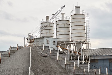 Image showing Industrial silo structures