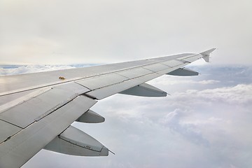 Image showing Flying on a plane