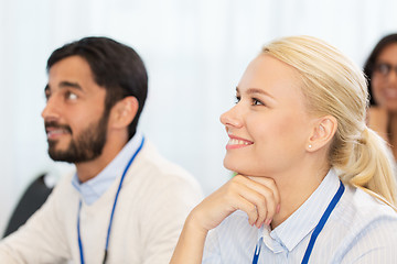 Image showing happy business people at international conference