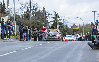 Image showing The Cyclist Geoffrey Soupe - Paris-Nice 2016