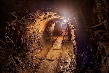 Image showing Old Mine Tunnel