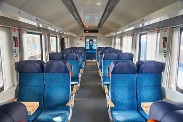 Image showing Passenger Train interior