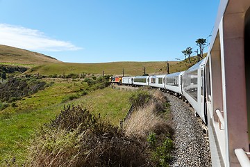 Image showing Railroad travel view