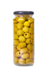 Image showing Olives in a jar