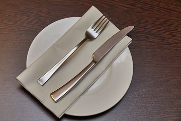 Image showing Cutlery on a teble