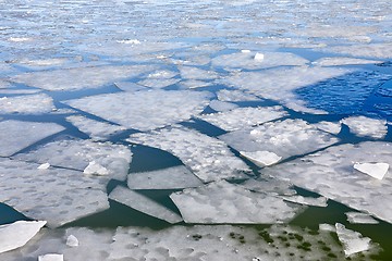 Image showing Winter Ice On Water