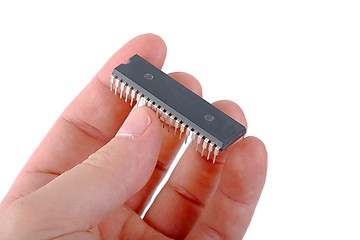 Image showing Old Computer Chip