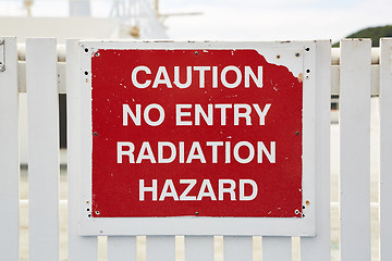 Image showing Radiation Warning Sign