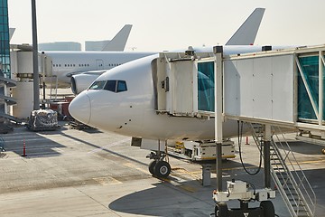 Image showing Airliner at an airport