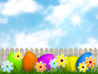 Image showing a easter background for your message