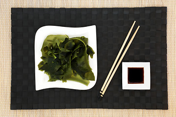 Image showing Wakame Seaweed Health Food