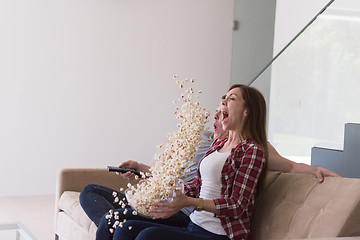 Image showing young handsome couple enjoying free time