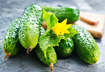 Image showing cucumbers