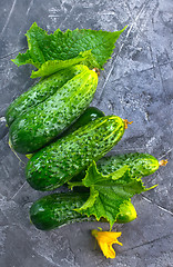 Image showing cucumbers