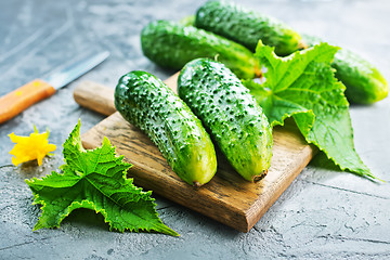 Image showing cucumbers