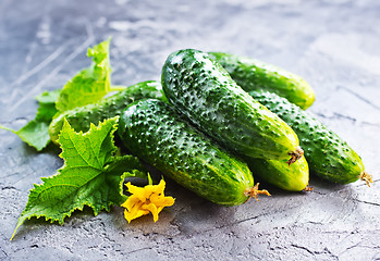 Image showing cucumbers