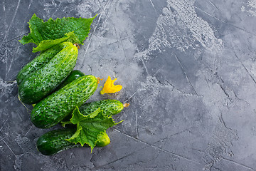 Image showing cucumbers