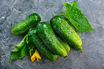 Image showing cucumbers