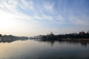 Image showing Landscape of West lake in Hangzhou, China