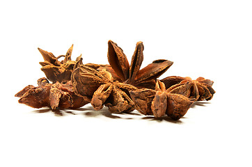 Image showing Star anise spice fruit and seeds