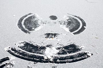 Image showing snow angel