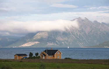 Image showing landscape with a house