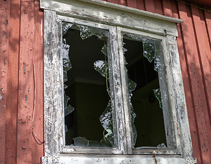 Image showing broken window