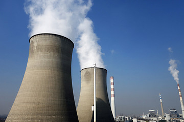 Image showing Cooling towers of  nuclear power plant 