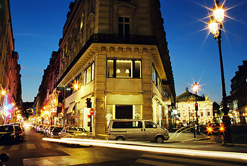 Image showing Center of Paris in night