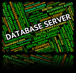 Image showing Database Server Means Serving Servers And Computer
