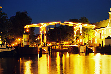 Image showing Drawbridge in Amsterdam